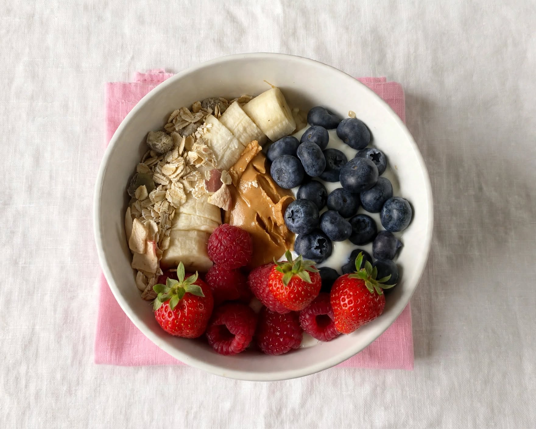 Kiwi Banana Peanut Butter Bowl