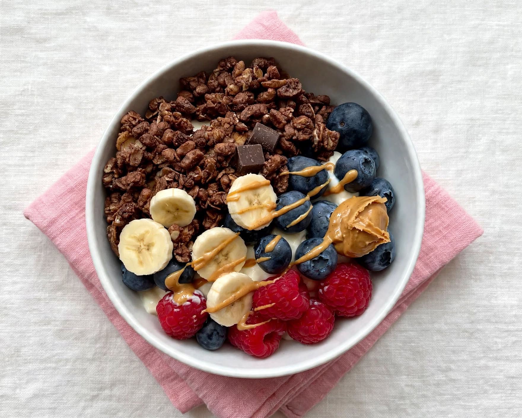Pink Yogurt Berry Bowl