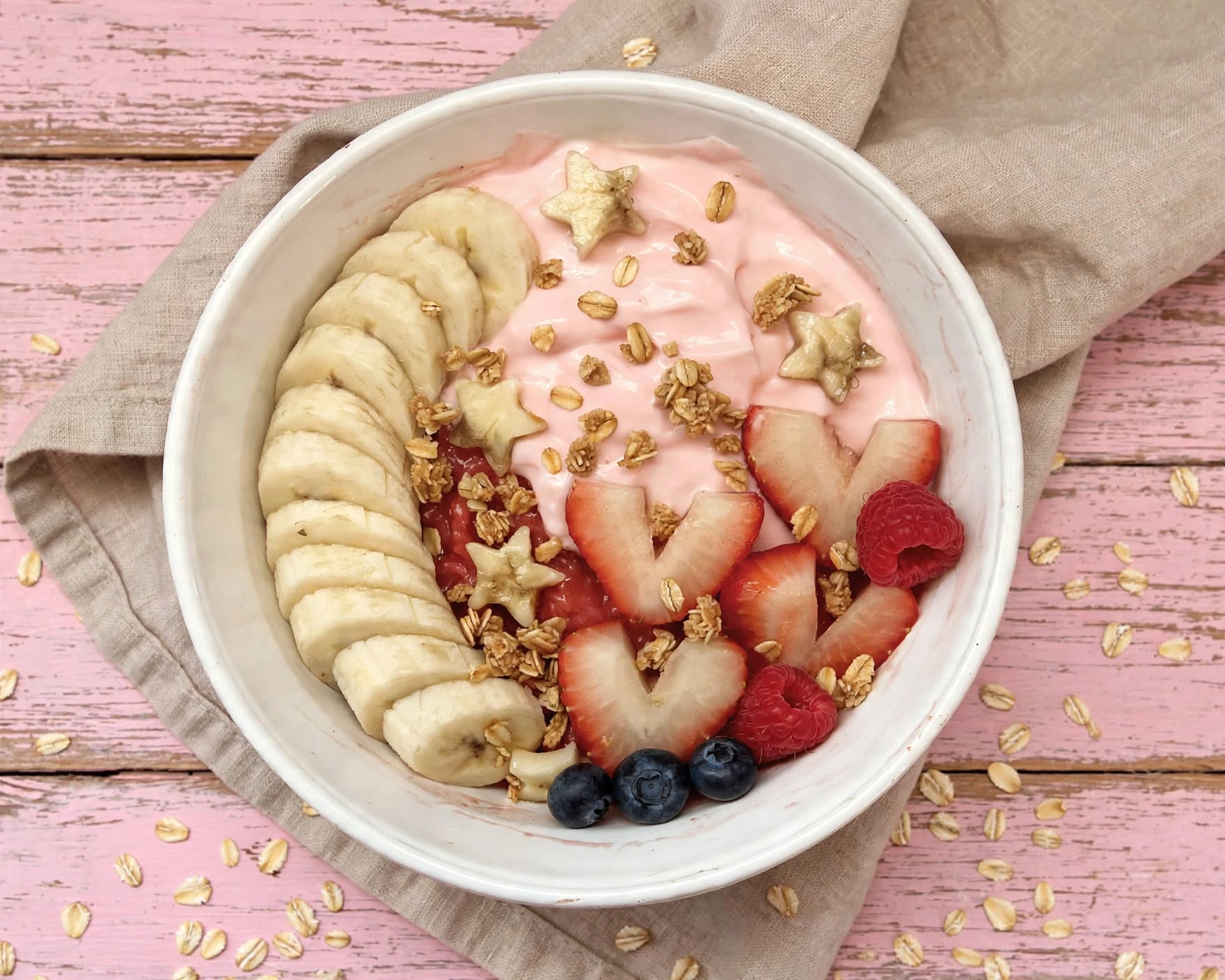 Granola Mix Fruit Bowl